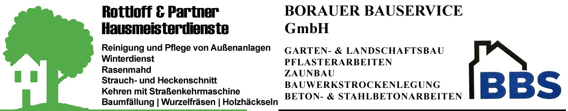 Hausmeisterdienst Weissenfels, Weißenfels, Bauunternehmen, Grünflächenpoflege, Pflasterarbeiten, Burgenland, BLK, Galabau, Baumpflege, Zaunbau, Winterdienst, Aussenanlagen, Entrümpelung, BBS, Borauer Bauservice GmbH